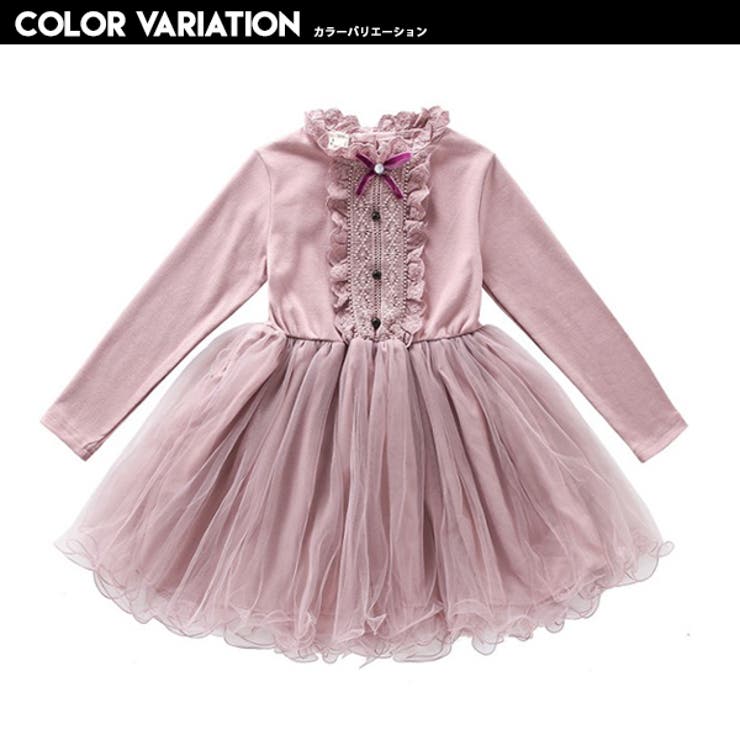 チュール付き レースワンピ 女の子 品番 Mbtk Mb2 エムビーツー のキッズファッション通販 Shoplist ショップリスト