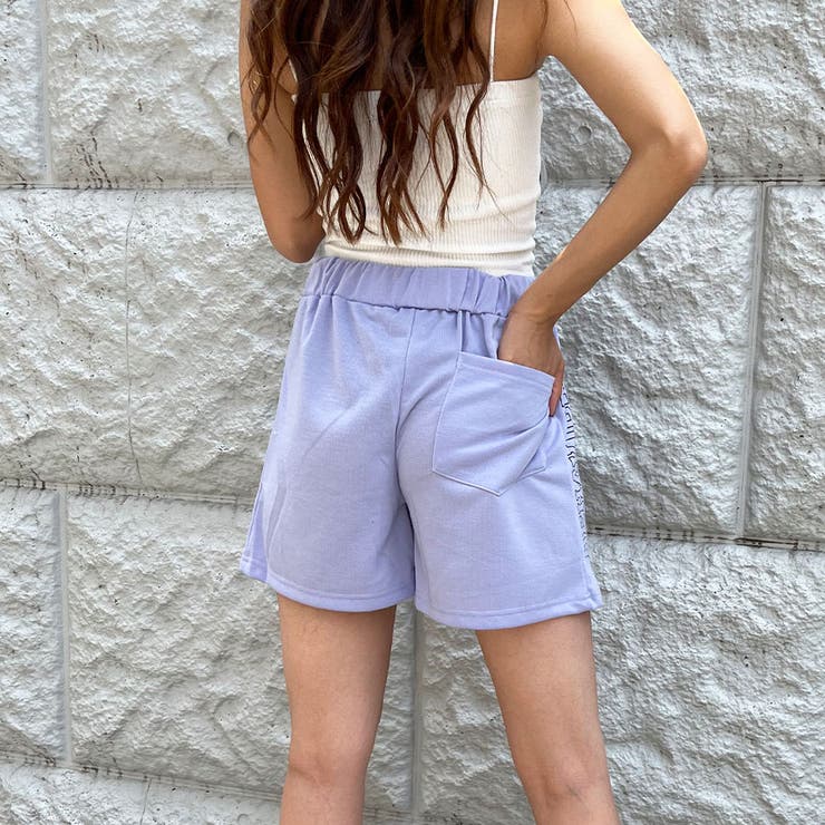 サイドロゴミニ裏毛ショートパンツ[品番：MJNW0002142]｜me Jane（ミー