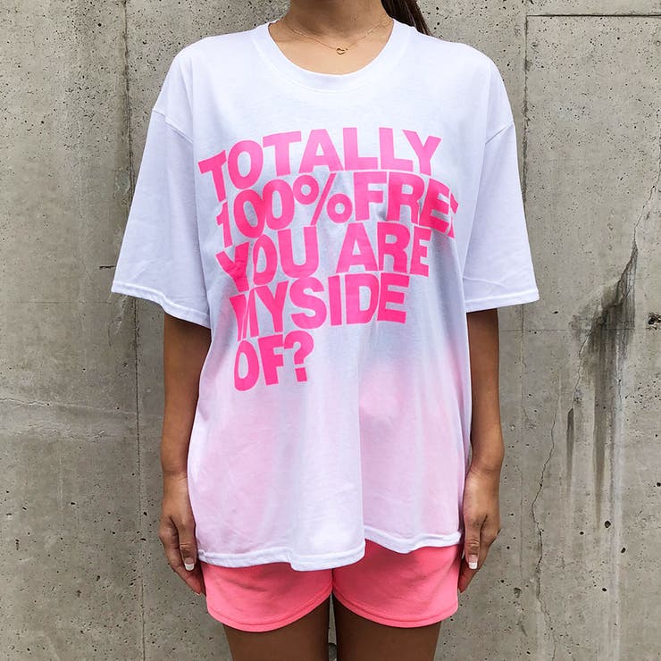 ネオンロゴプリントTシャツxネオンカラーショートパンツSET[品番