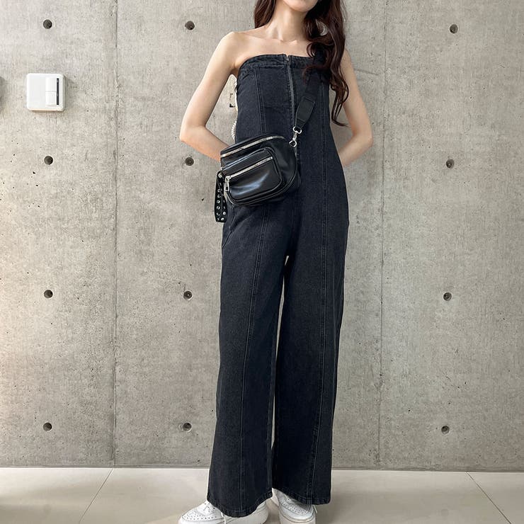 2WAYデニムオールインワン[品番：MJNW0003290]｜me Jane（ミージェーン