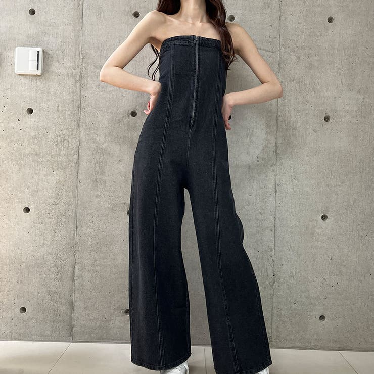 2WAYデニムオールインワン[品番：MJNW0003290]｜me Jane（ミージェーン
