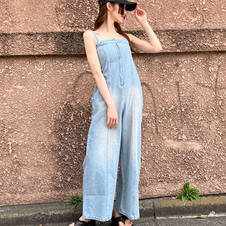 2WAYデニムオールインワン[品番：MJNW0003290]｜me Jane（ミージェーン