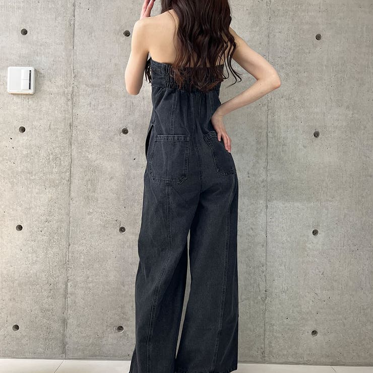 2WAYデニムオールインワン[品番：MJNW0003290]｜me Jane（ミージェーン