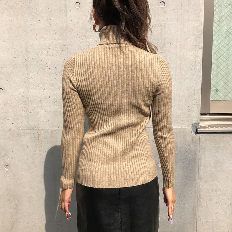 リブタートルネックニット[品番：MJNW0000304]｜me Jane（ミージェーン