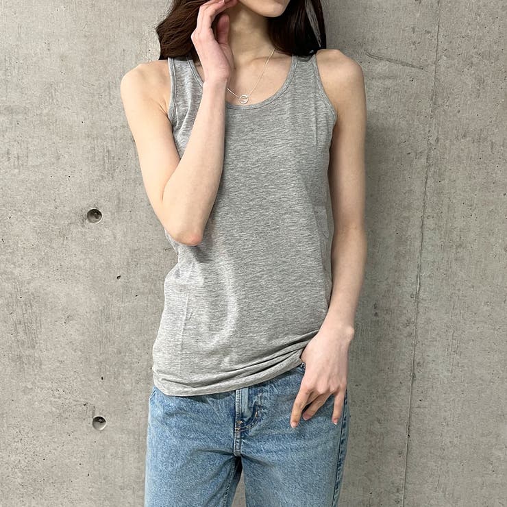 me jane  タンクトップ meJane（ミージェーン） タンクトップ ノースリーブ カップ付き