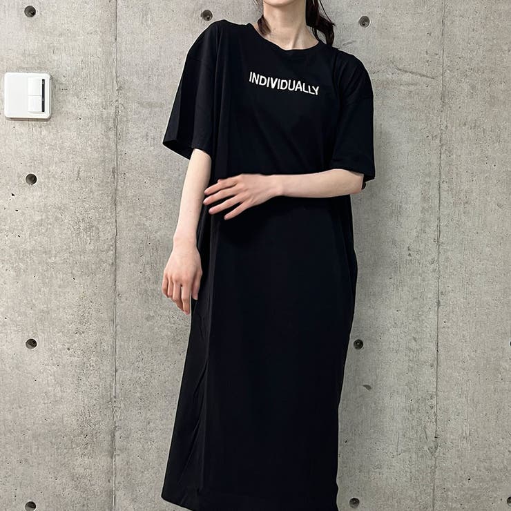 バックプリントTシャツワンピース[品番：MJNW0003309]｜me Jane（ミー