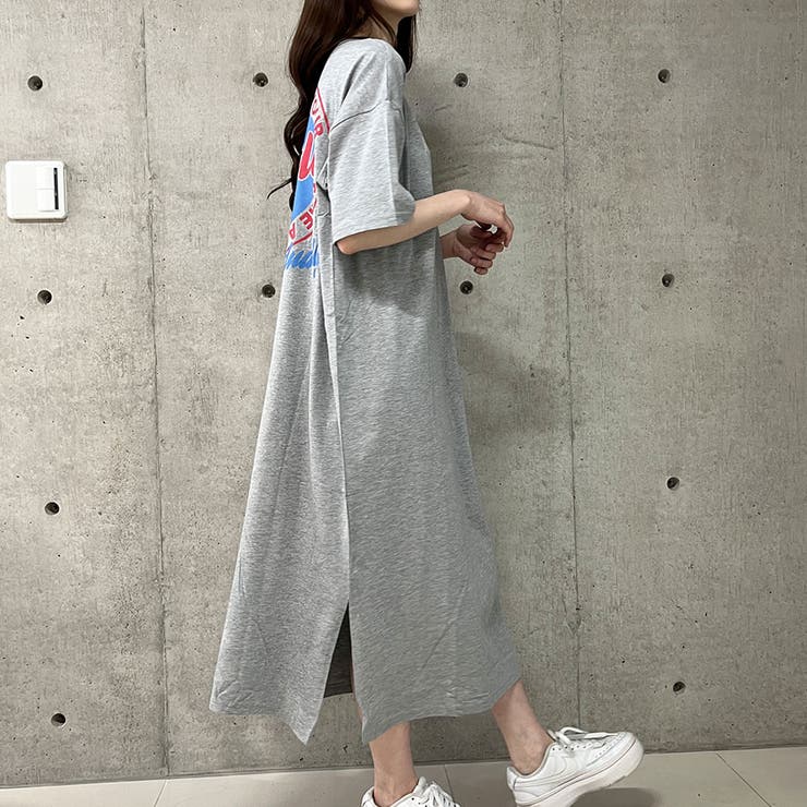 バックプリントTシャツワンピース[品番：MJNW0003309]｜me Jane（ミー