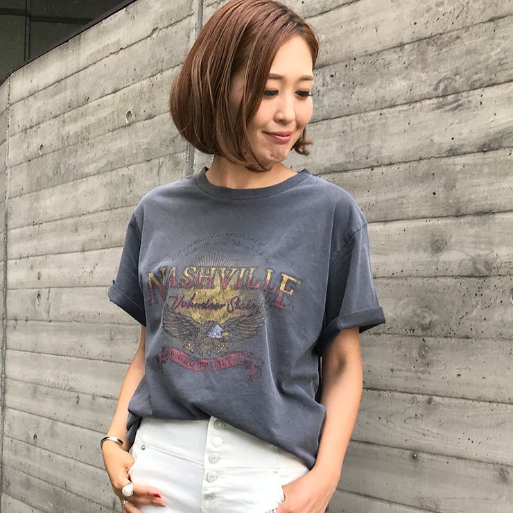 tシャツ ピグメント編み上げTEE レディース レディース【2L～4L】 ピグメントTシャツ（華城ここあ×SUREVE