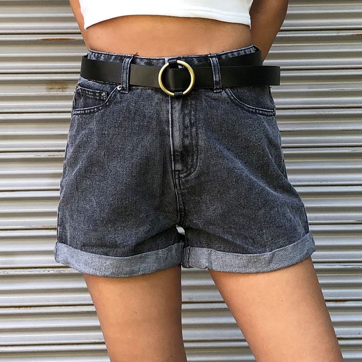 ベルト付デニムショートパンツ[品番：MJNW0000605]｜me Jane（ミー