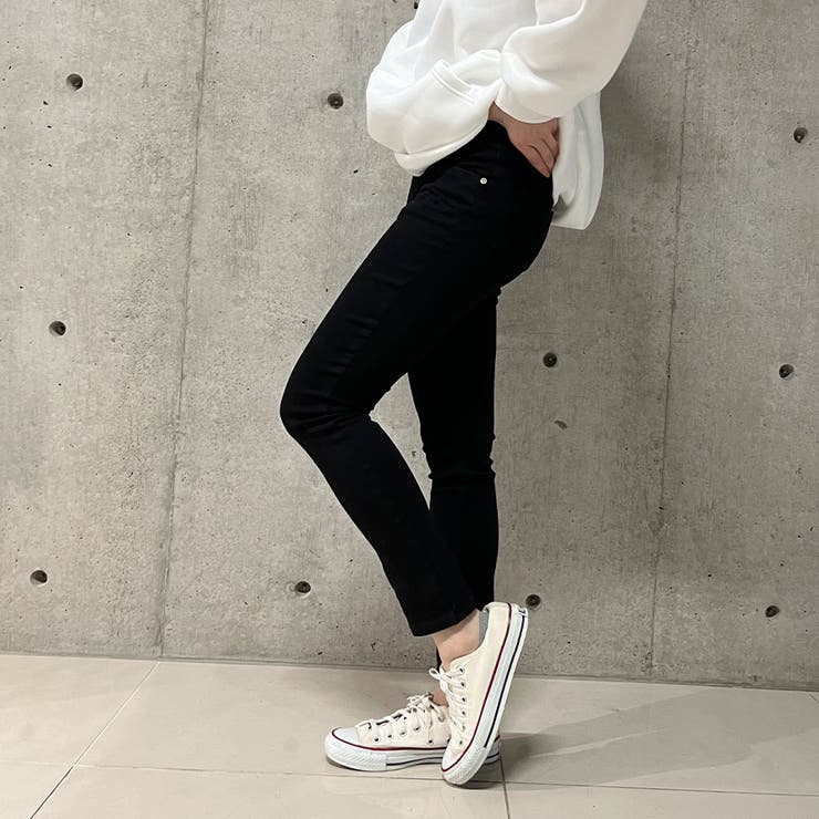 のびのびハイウエストスキニーパンツ 春 韓国[品番：MJNW0002653