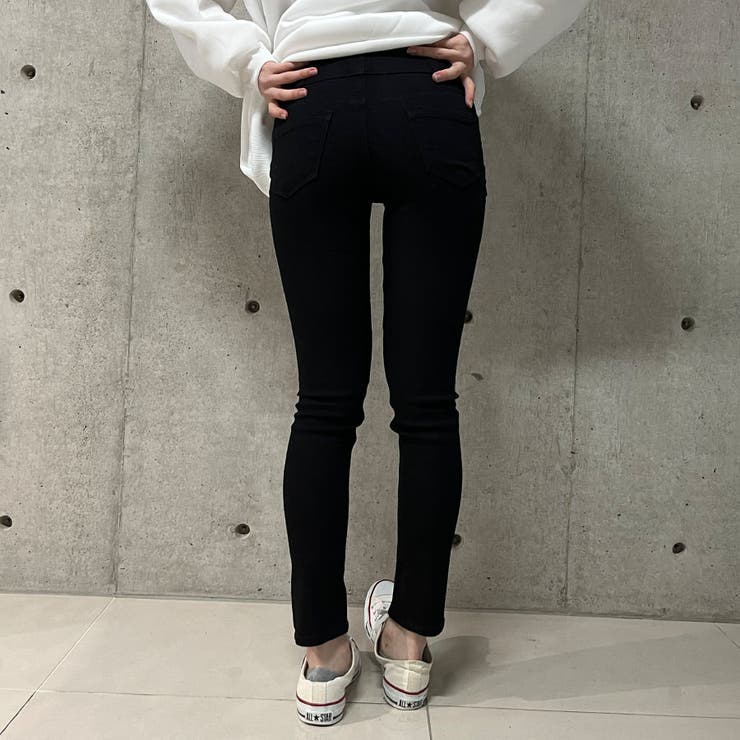 大きいサイズ トリプルストレッチニットツイルスキニーパンツ