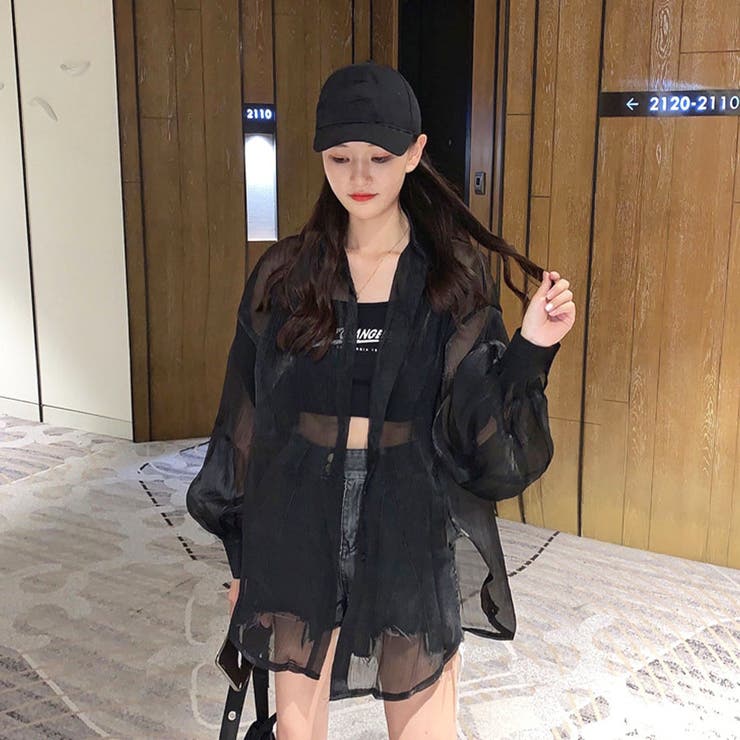 ラメ加工シアーシャツ[品番：MJNW0001973]｜me Jane（ミージェーン）の