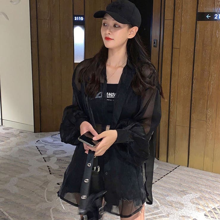 ラメ加工シアーシャツ[品番：MJNW0001973]｜me Jane（ミージェーン）の