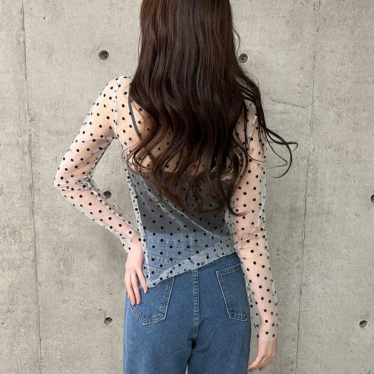 ドットシアートップス[品番：MJNW0003122]｜me Jane（ミージェーン）の