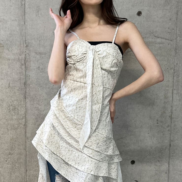 フリルティアードキャミワンピース[品番：MJNW0003146]｜me Jane