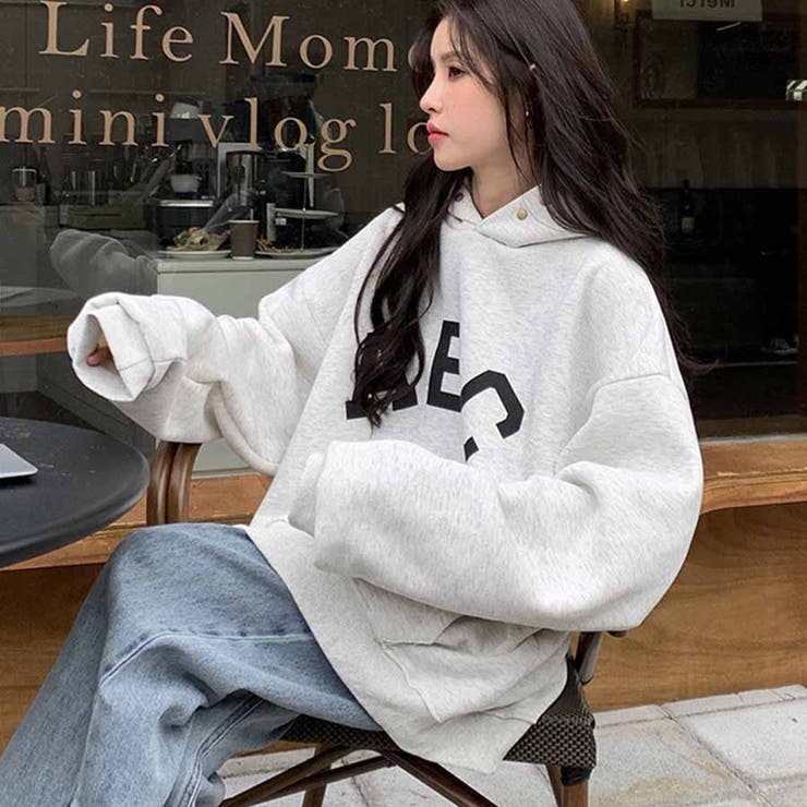 ABCフロントロゴバックNO7プルパーカー[品番：MJNW0001782]｜me Jane