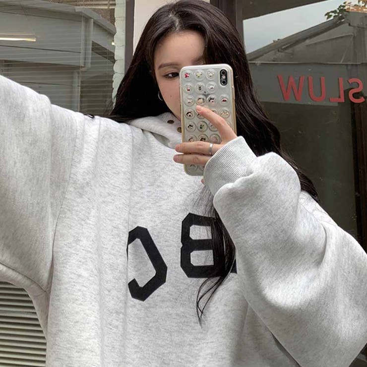 ABCフロントロゴバックNO7プルパーカー[品番：MJNW0001782]｜me Jane