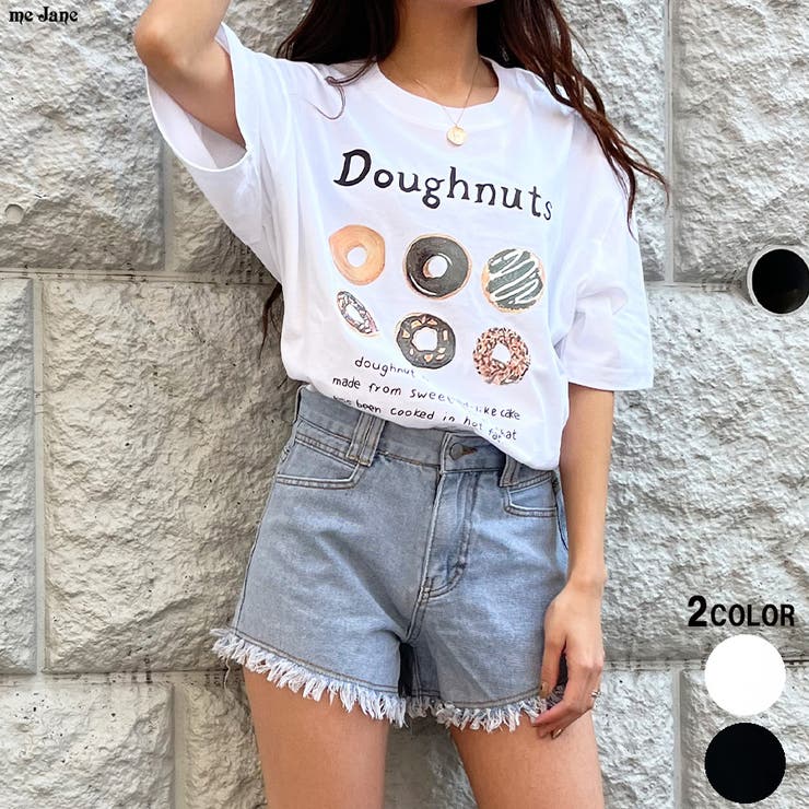 ドーナツプリントTシャツ[品番：MJNW0001945]｜me Jane（ミージェーン