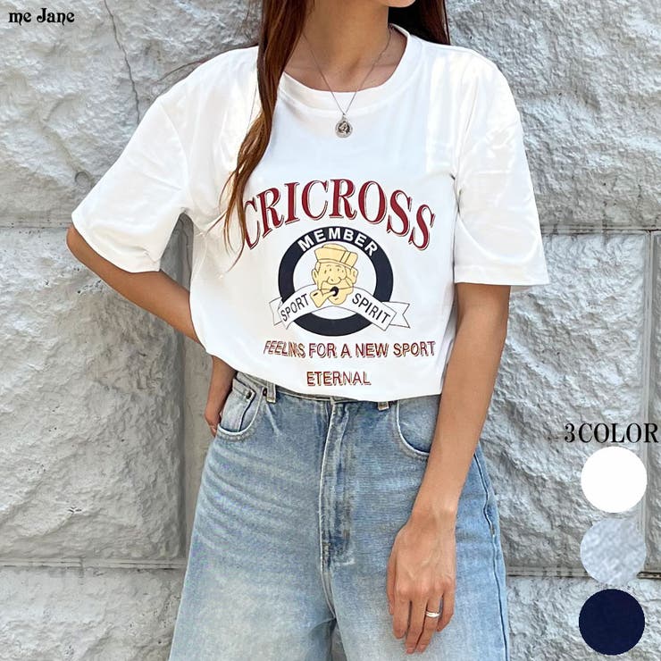 CRICROSSレトロプリントTシャツ[品番：MJNW0002167]｜me Jane