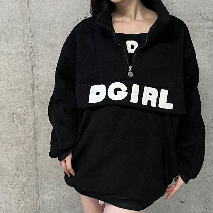 ロゴジャガードハーフZIPボアビックトレーナー[品番：MJNW0002933]｜me