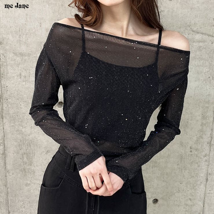 シャイニーシアートップス[品番：MJNW0003158]｜me Jane（ミージェーン）のレディースファッション通販｜SHOPLIST（ショップリスト）