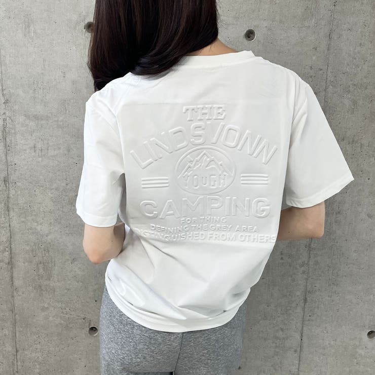 エンボス加工ロゴTシャツ | me Jane | 詳細画像10 