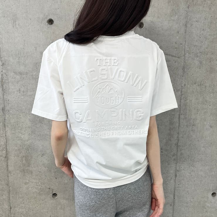 エンボス加工ロゴTシャツ | me Jane | 詳細画像11 