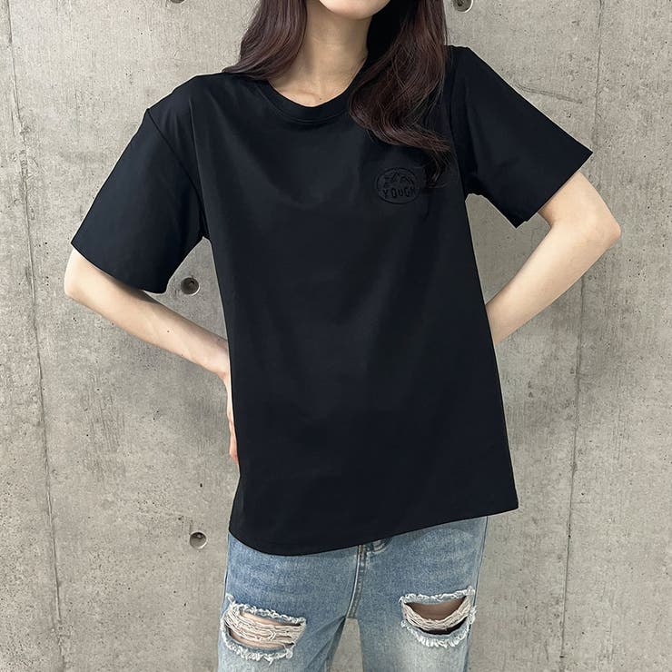 エンボス加工ロゴTシャツ | me Jane | 詳細画像15 