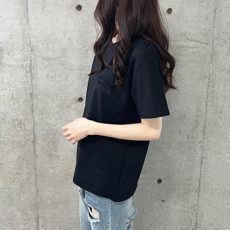 エンボス加工ロゴTシャツ | me Jane | 詳細画像18 