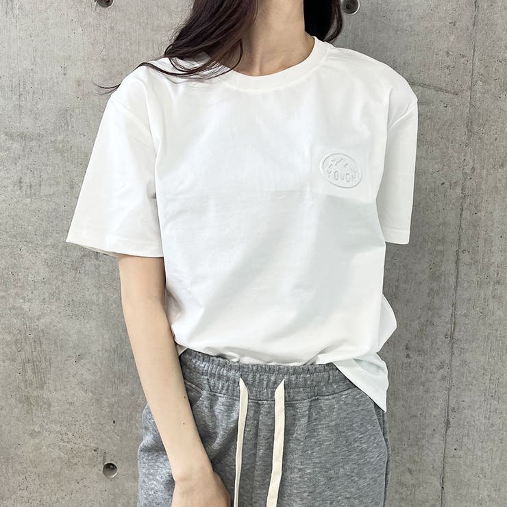 エンボス加工ロゴTシャツ | me Jane | 詳細画像5 