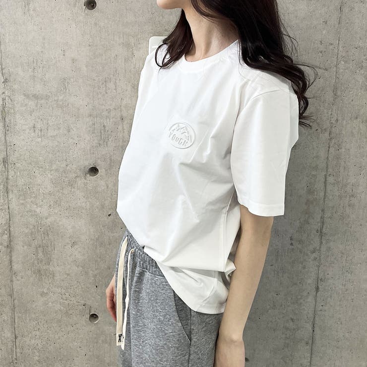 エンボス加工ロゴTシャツ | me Jane | 詳細画像6 