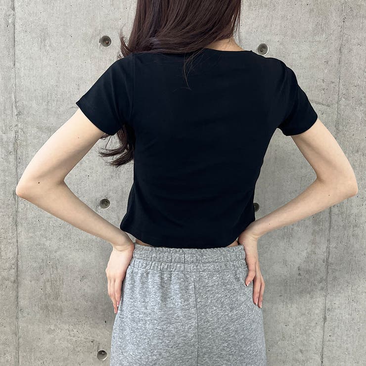 ダブルZIP半袖トップス | me Jane | 詳細画像7 