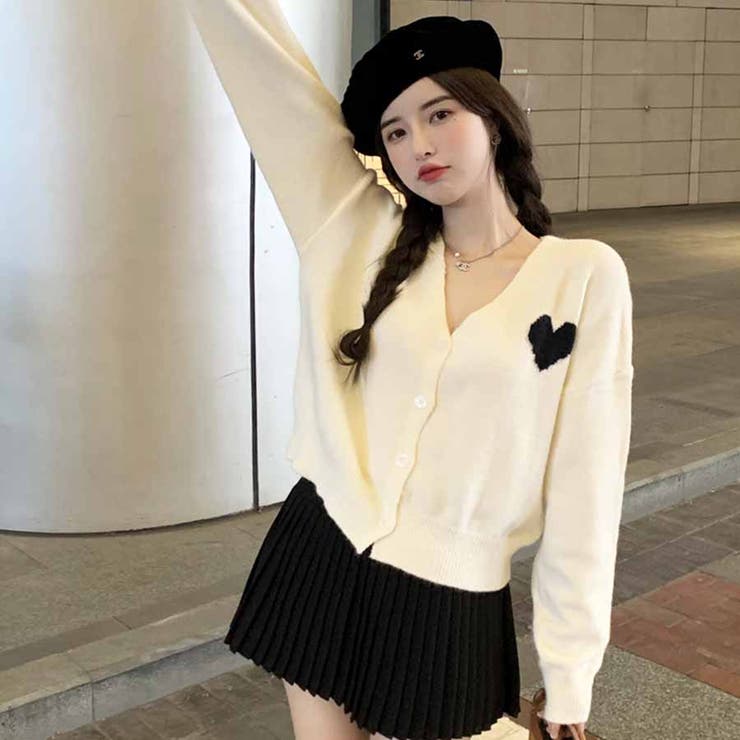 MD HEART BUTTON ジャガードカーディガン 楽天市場】ハート