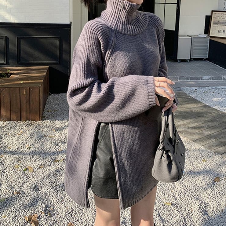 スタンドカラーダブルZIPニット | me Jane | 詳細画像14 