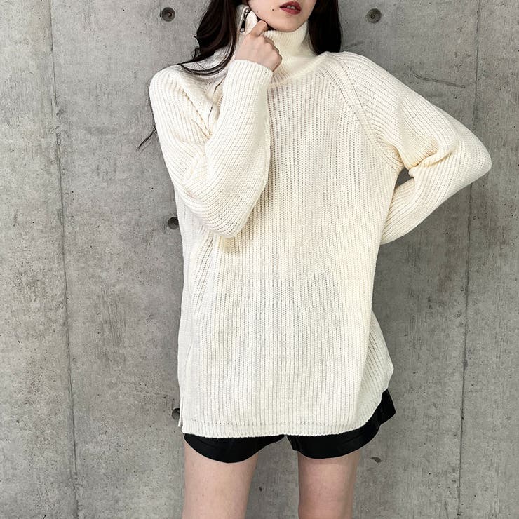 スタンドカラーダブルZIPニット | me Jane | 詳細画像22 