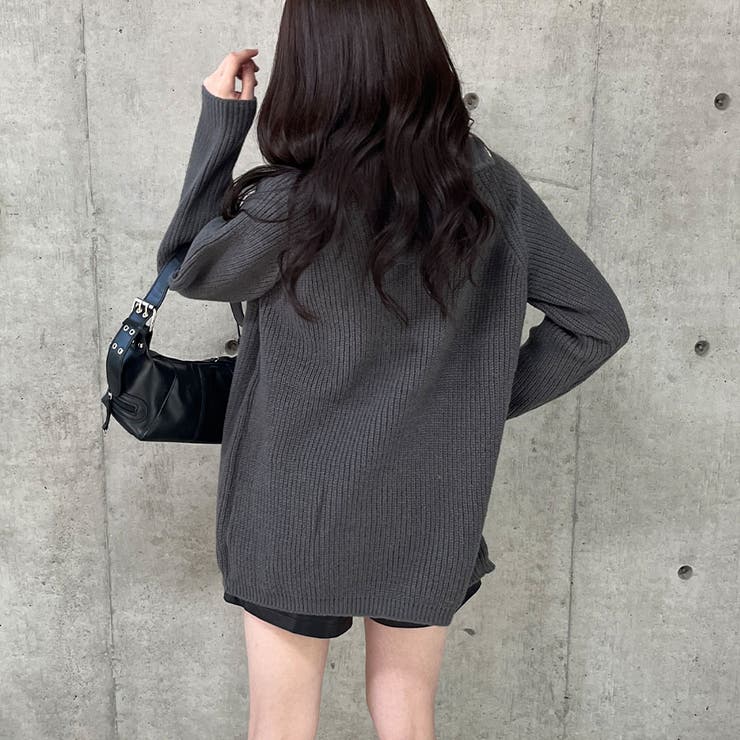 スタンドカラーダブルZIPニット | me Jane | 詳細画像29 