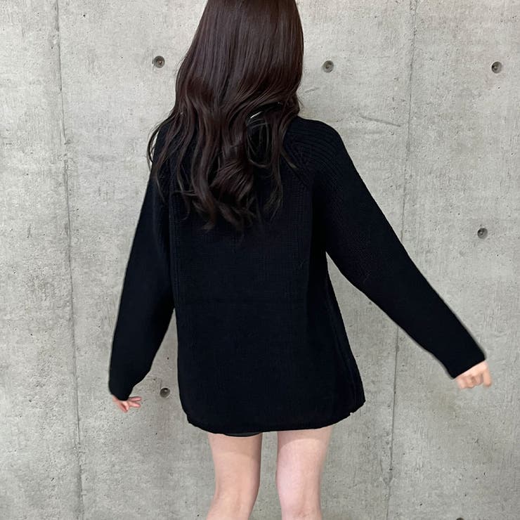 スタンドカラーダブルZIPニット | me Jane | 詳細画像34 