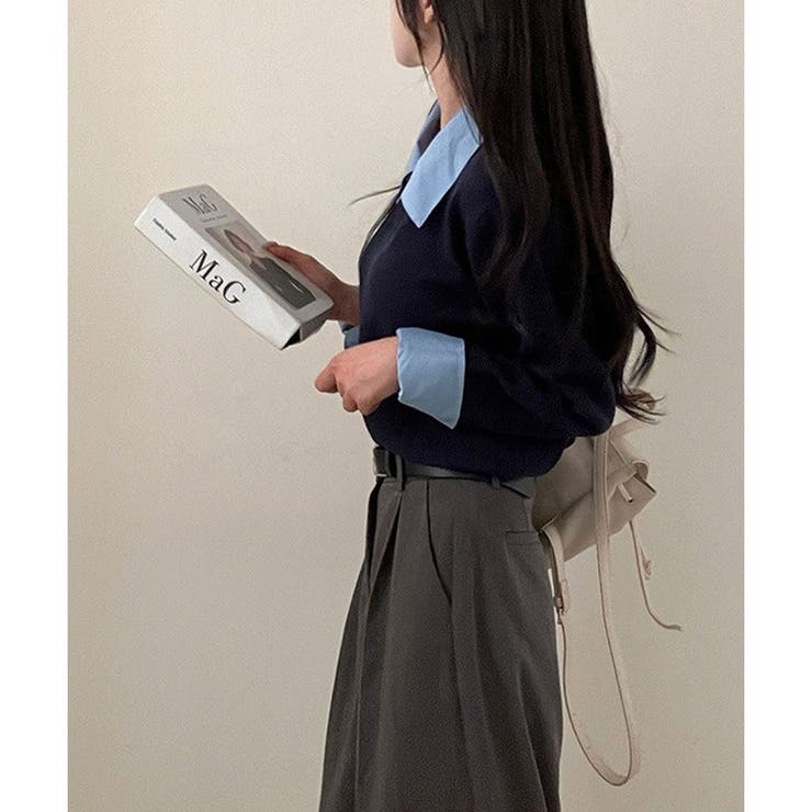 レイヤード風ニットカーデ | me Jane | 詳細画像10 