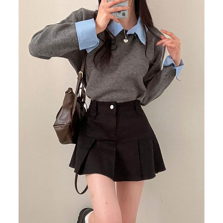 レイヤード風ニットカーデ | me Jane | 詳細画像4 