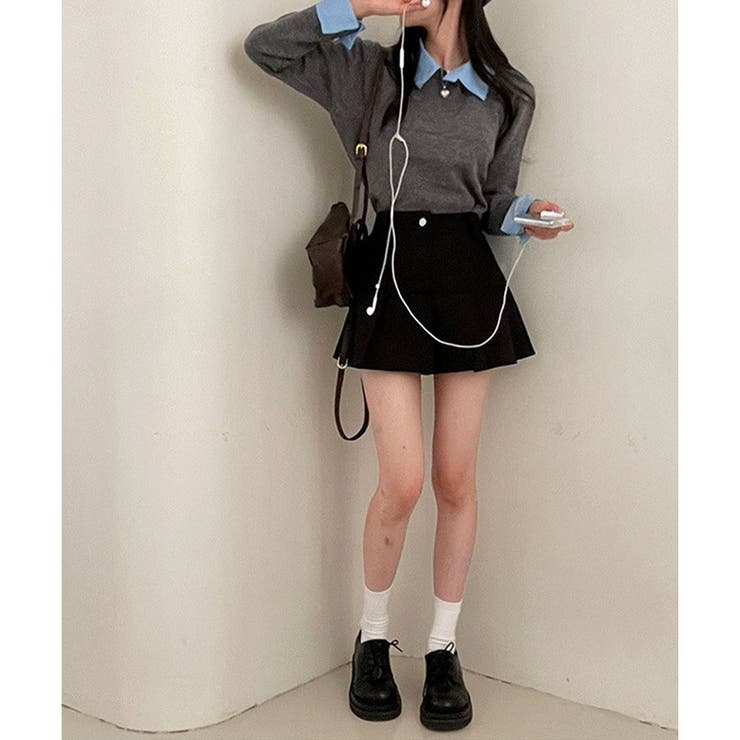 レイヤード風ニットカーデ | me Jane | 詳細画像5 