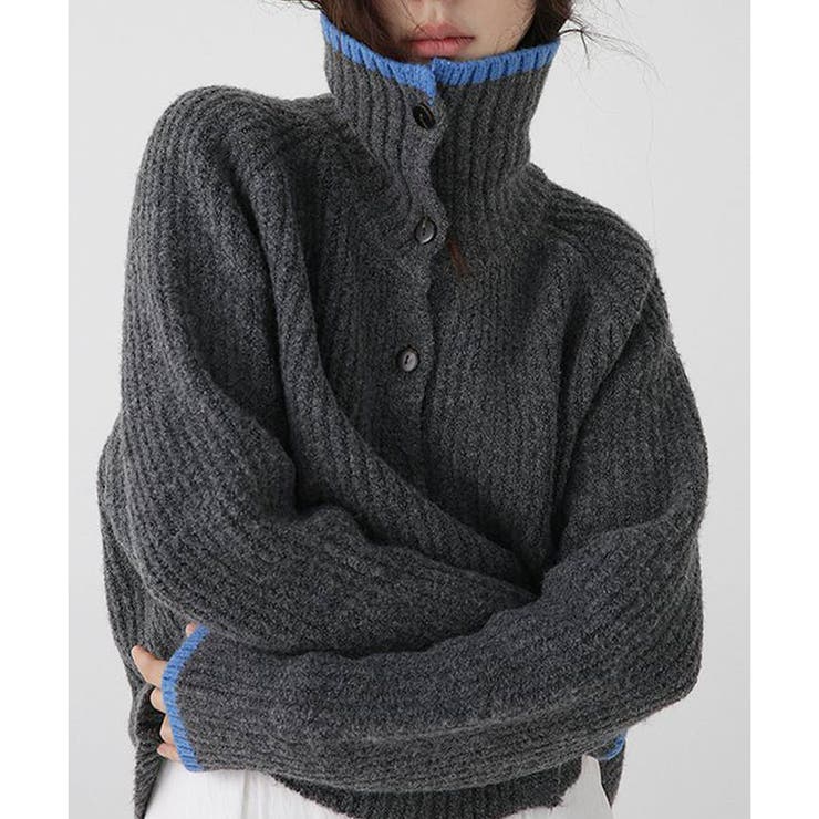 配色ニットカーディガン | me Jane | 詳細画像2 