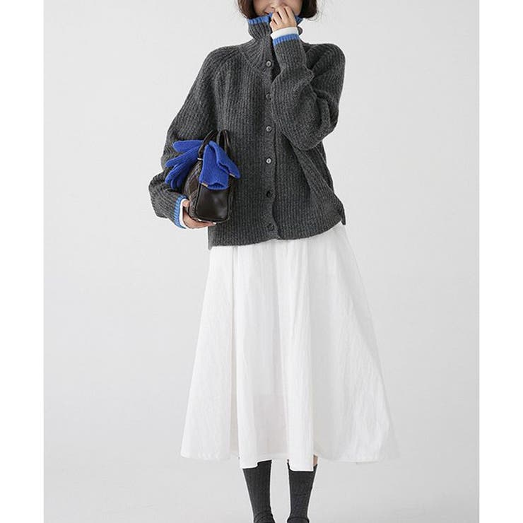 配色ニットカーディガン | me Jane | 詳細画像3 