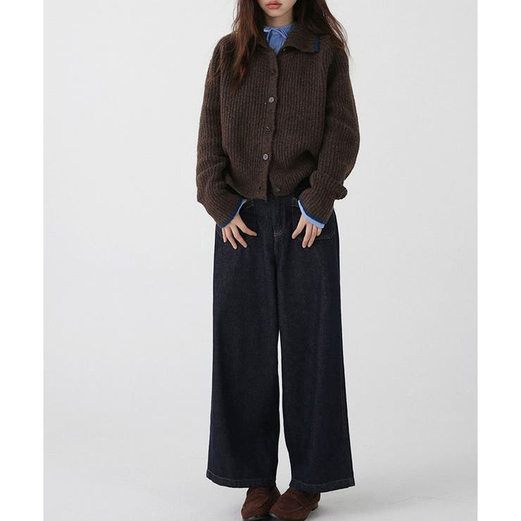 配色ニットカーディガン | me Jane | 詳細画像6 