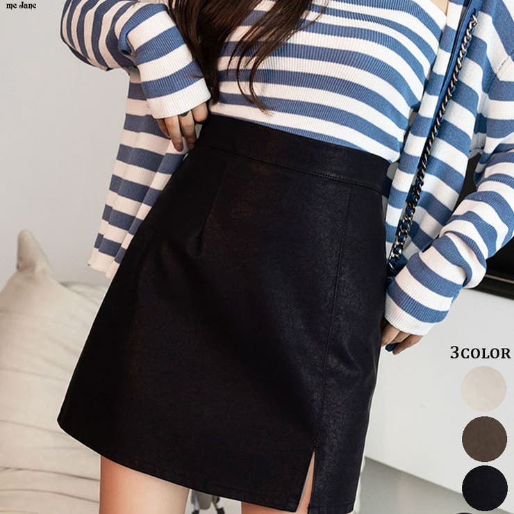 合皮ミニスカート[品番：MJNW0001480]｜me Jane（ミージェーン）の  