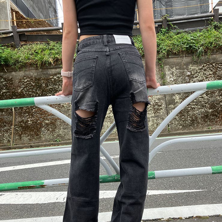 セクポ　ダメージパンツ USED】【Mサイズ】ダメージデニムパンツ | SEX POT ReVeNGe