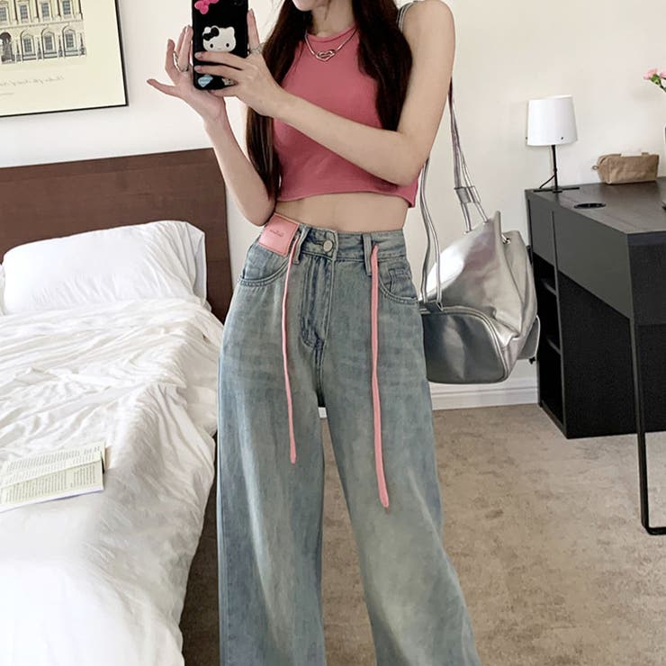 YAMANE ピンクデザイン デニム 26×31 YAMANE ピンクデザイン デニム 26×31