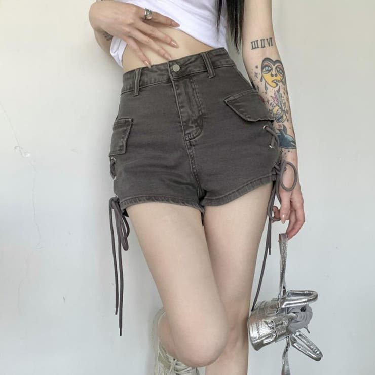 サイドレースアップショートパンツ[品番：MJNW0002399]｜me Jane（ミー
