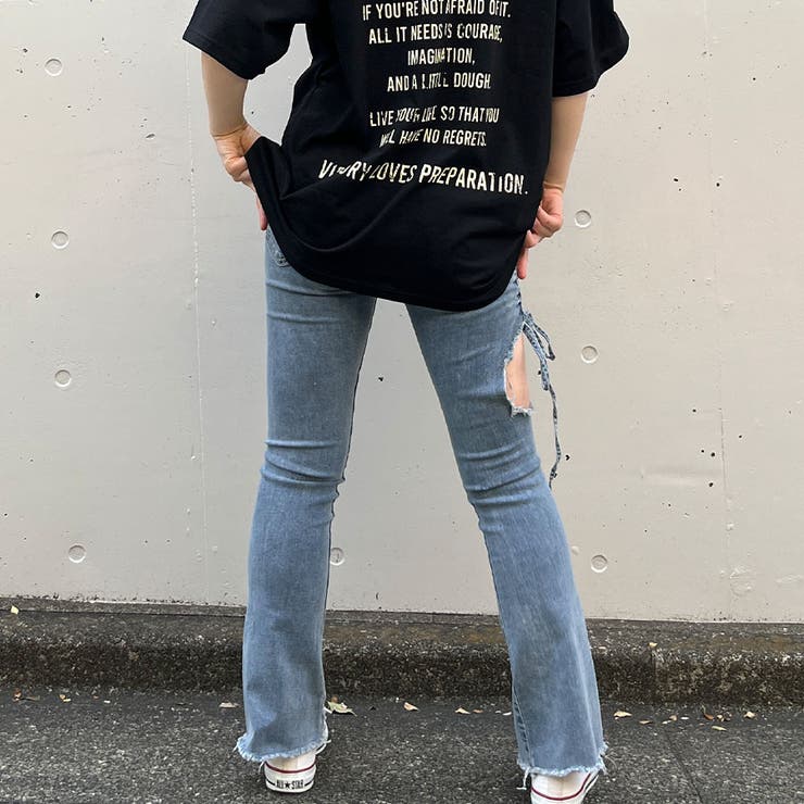 MOTHER ブラック スキニーデニム カットオフ裾 MOTHER ブラック スキニーデニム カットオフ裾 サイドカット