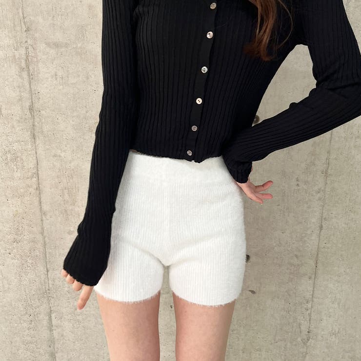 シャギーニットショートパンツ[品番：MJNW0003088]｜me Jane（ミー