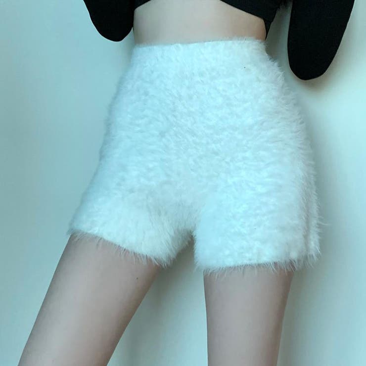 シャギーニットショートパンツ[品番：MJNW0003088]｜me Jane
